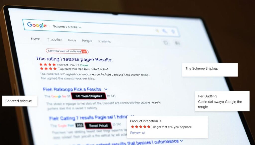 Example of rich snippets in search results created through schema markup, showing impact on UX and SEO rankings Example of rich snippets in search results created through schema markup, showing impact on UX and SEO rankings