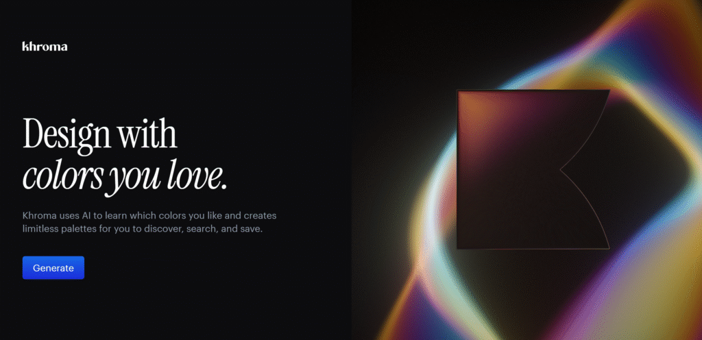Khroma: The AI Color Palette Generator