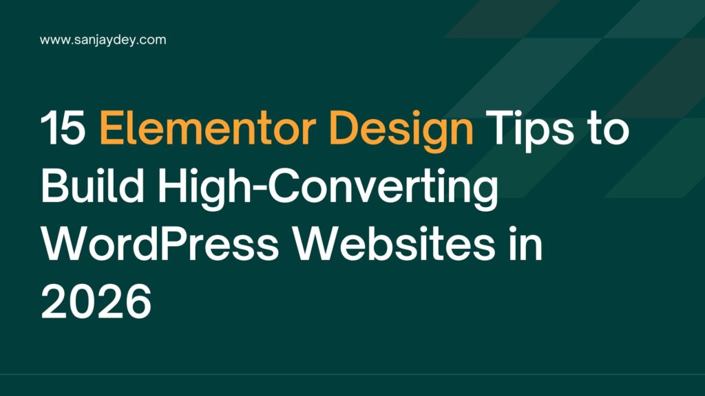 Elementor Design Tips