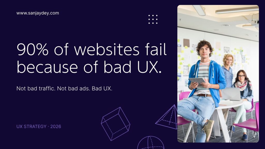 websites fail because of bad UX